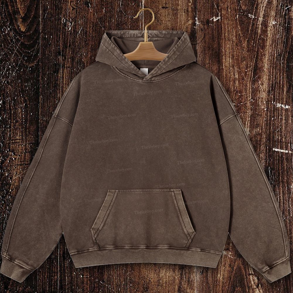 Virgin Mary Christian Washed Hoodie