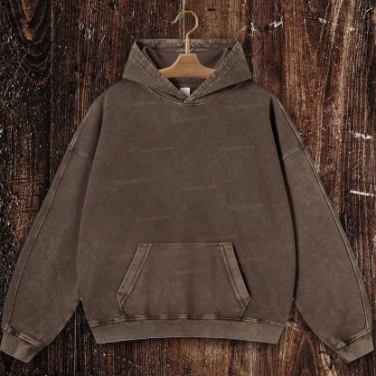 Virgin Mary Christian Washed Hoodie