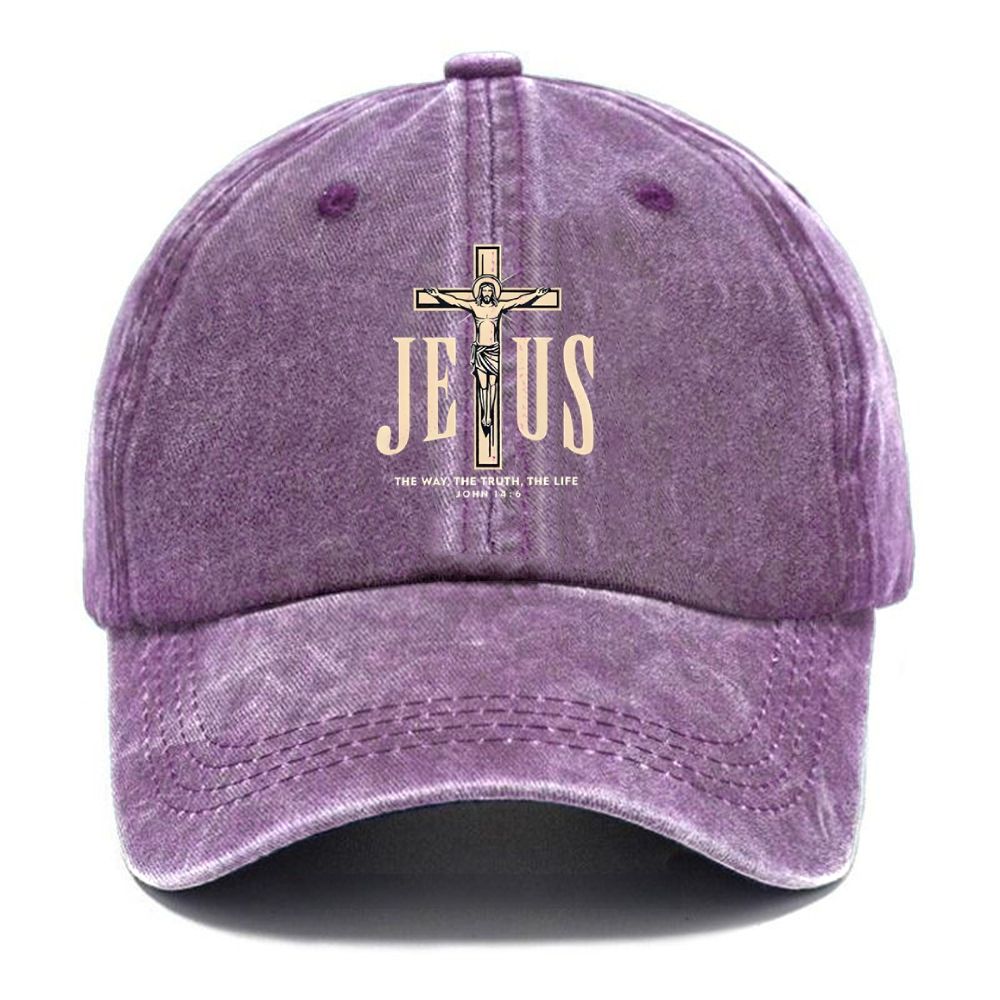The Way The Truth The Life Unisex Vintage Casual Washed Cap