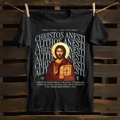 CHRISTOS ANESTI Orthodox Christian Cotton T-shirt