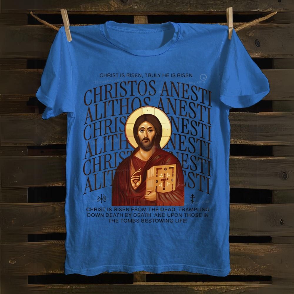 CHRISTOS ANESTI Orthodox Christian Cotton T-shirt