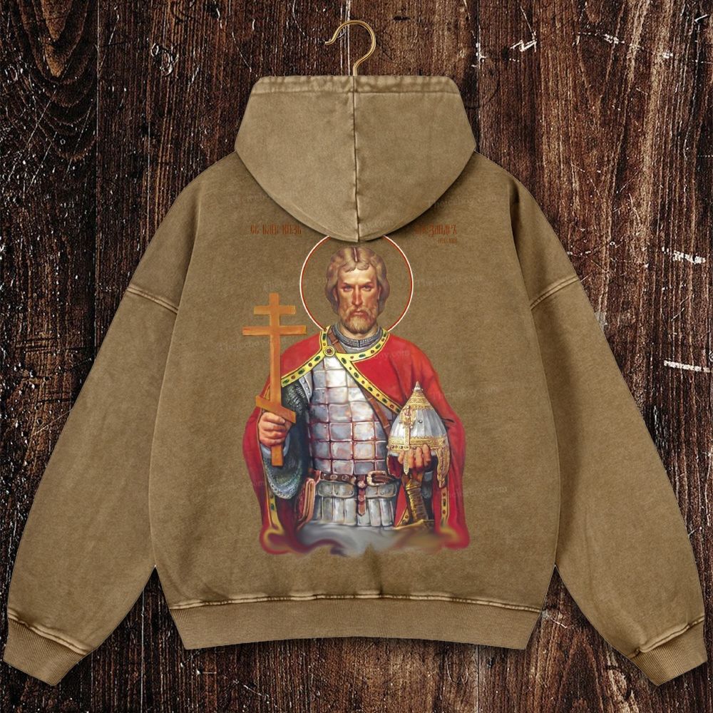 Alexander Nevsky Christian Washed Hoodie