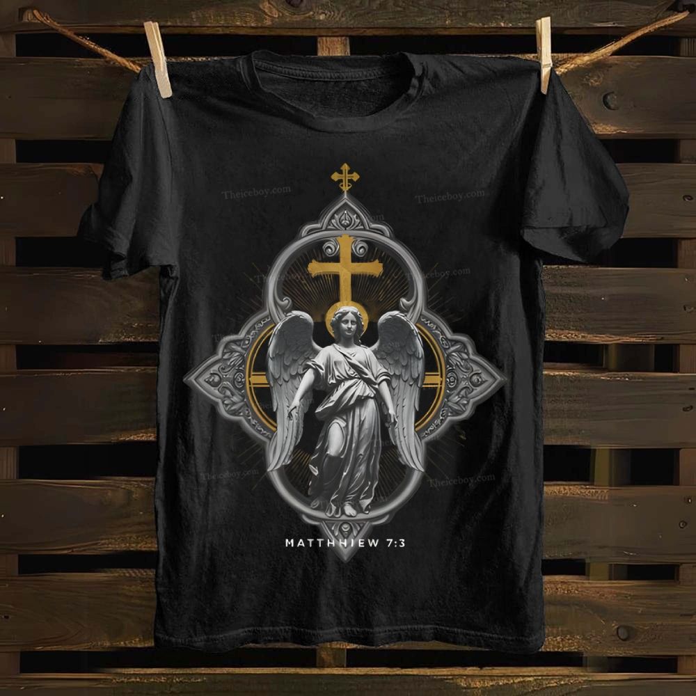 Matthew 7:3 Jesus Cotton T-shirt