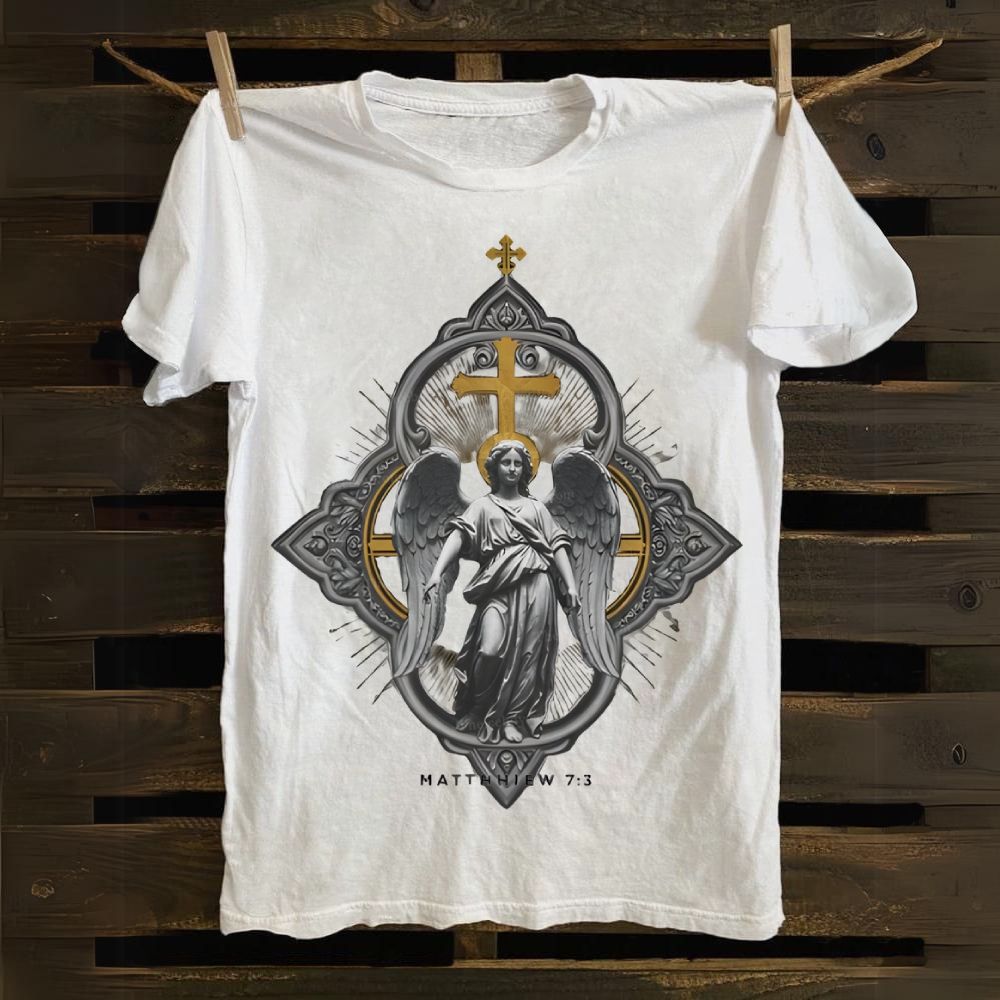 Matthew 7:3 Jesus Cotton T-shirt