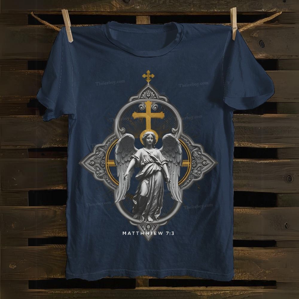 Matthew 7:3 Jesus Cotton T-shirt