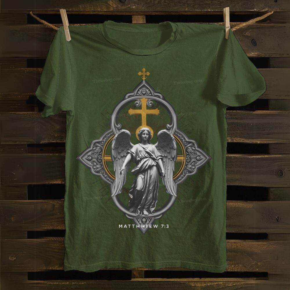 Matthew 7:3 Jesus Cotton T-shirt