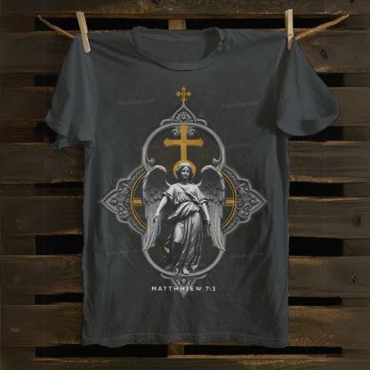 Matthew 7:3 Jesus Cotton T-shirt