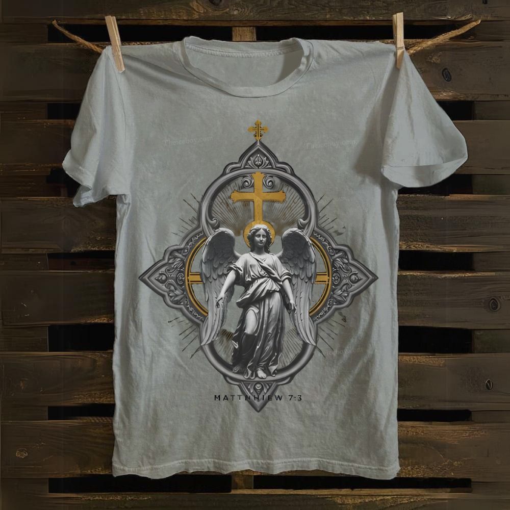 Matthew 7:3 Jesus Cotton T-shirt
