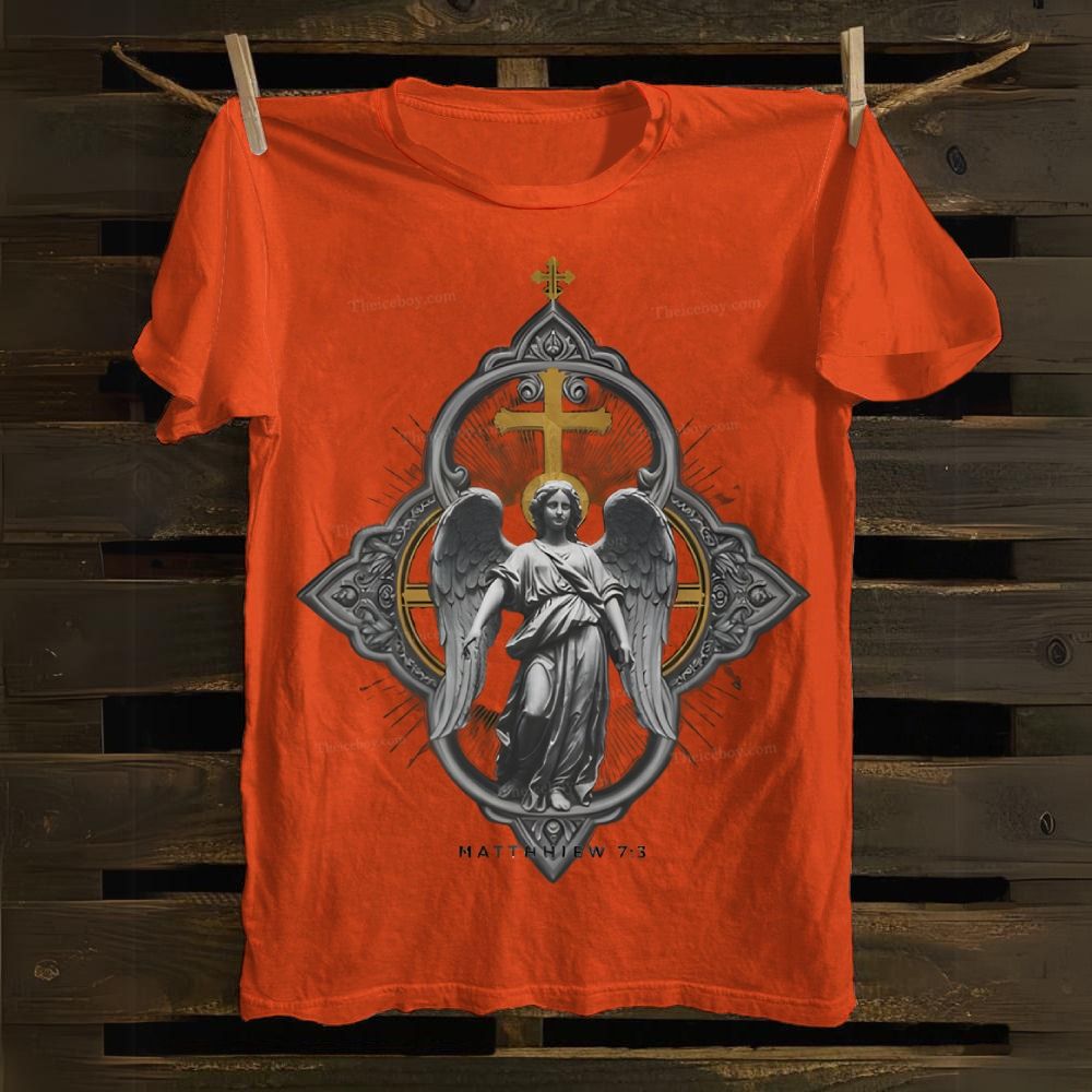 Matthew 7:3 Jesus Cotton T-shirt