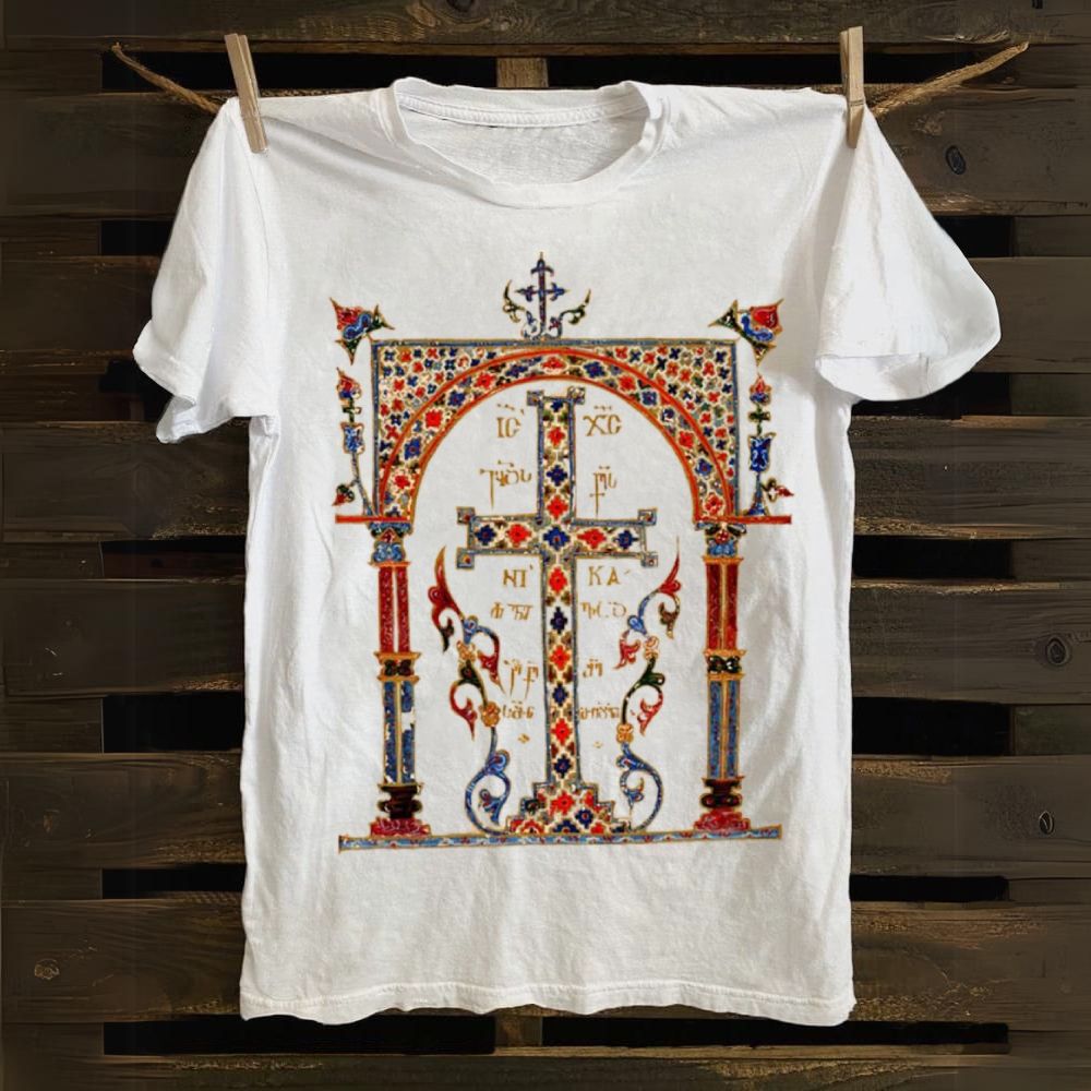 Blooming Cross Cotton T-shirt