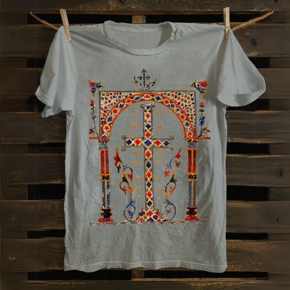 Blooming Cross Cotton T-shirt