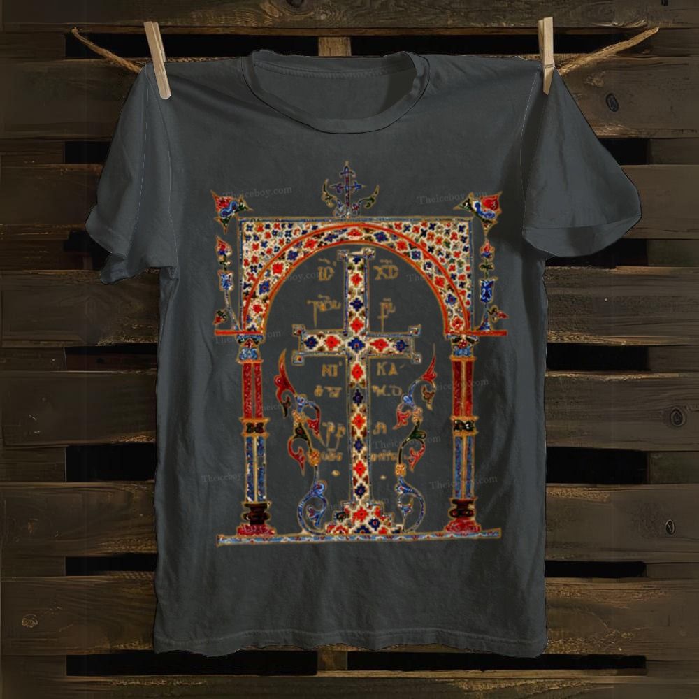 Blooming Cross Cotton T-shirt