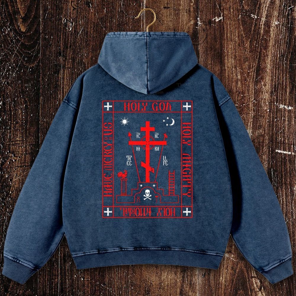 IC xc ni ka  Christian Washed Hoodie