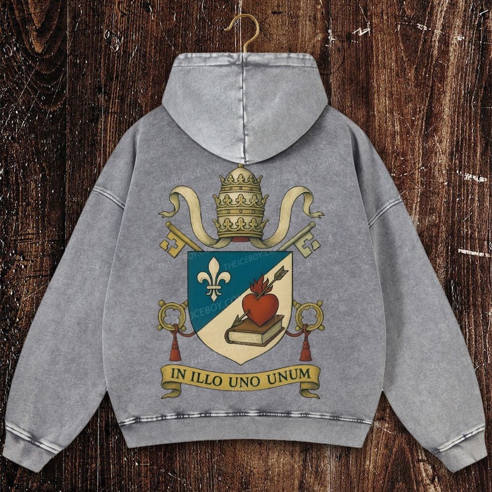 IN ILLO UNO UNUM Christian Washed Hoodie