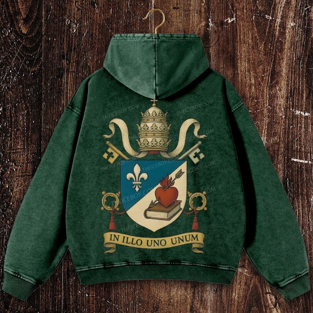 IN ILLO UNO UNUM Christian Washed Hoodie