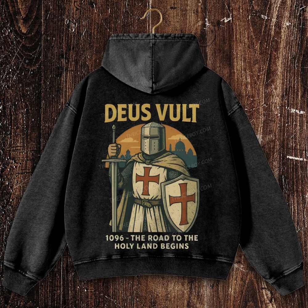 Crusaders Christian Washed Hoodie