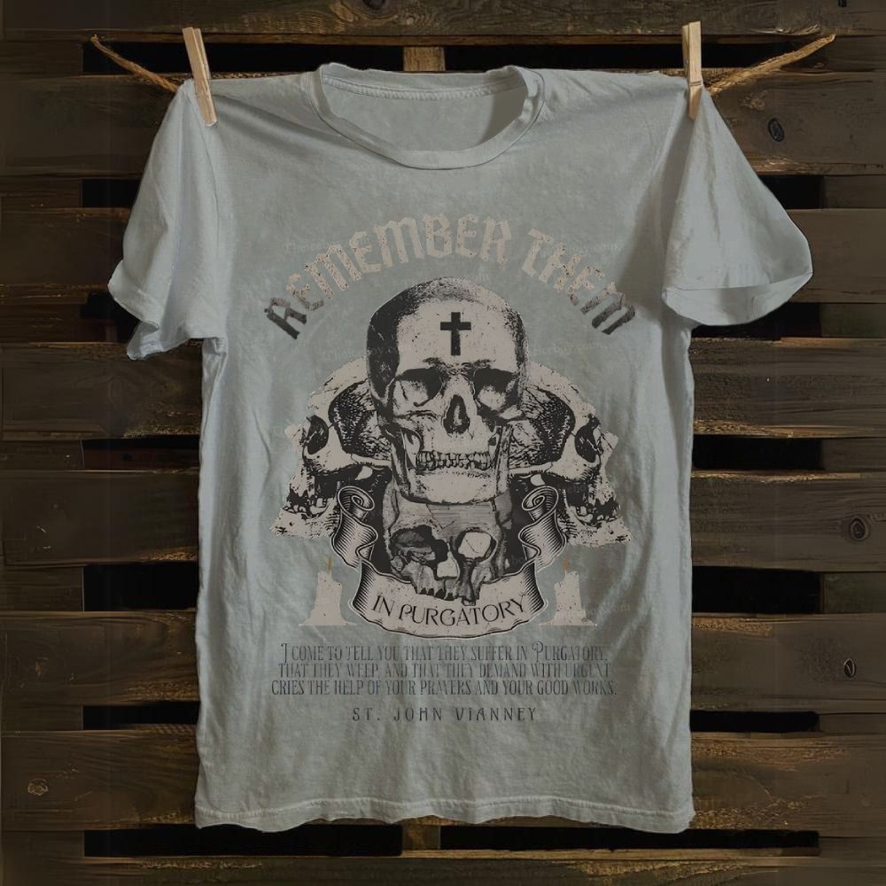 Memento Mori All Souls Day Cotton T-shirt