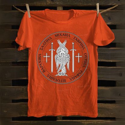 Saint St Michael Archangel Catholic Archangel Angel Defender Cotton T-shirt