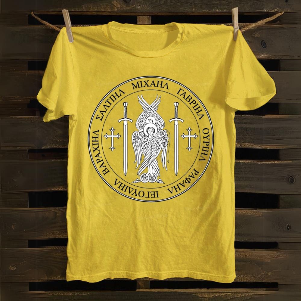 Saint St Michael Archangel Catholic Archangel Angel Defender Cotton T-shirt