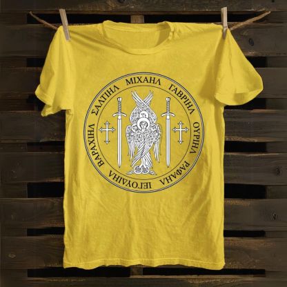 Saint St Michael Archangel Catholic Archangel Angel Defender Cotton T-shirt