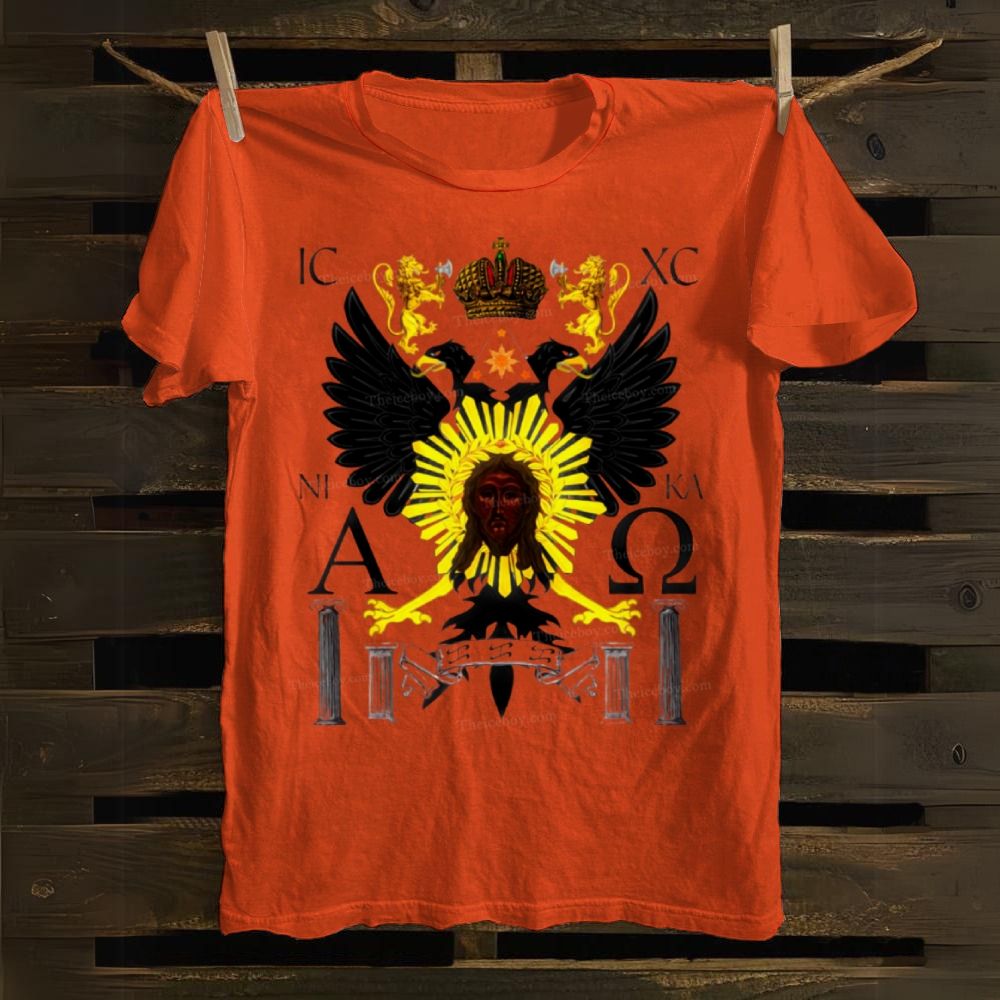 IC XC NI KA&ΑΩ Religious Emblems Cotton T-shirt