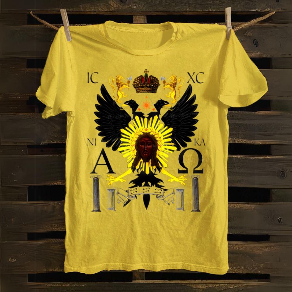 IC XC NI KA&ΑΩ Religious Emblems Cotton T-shirt