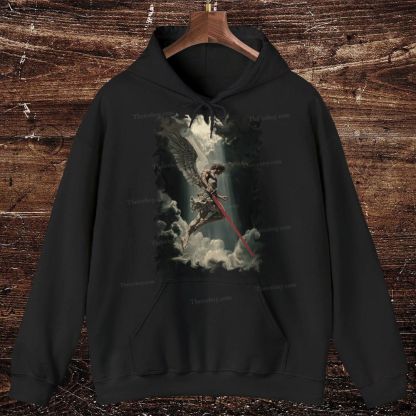 Angel Of Justice Oversized Cotton Hoodies