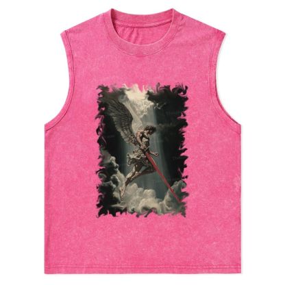 Angel Of Justice Christian Snowflake Washed Vest
