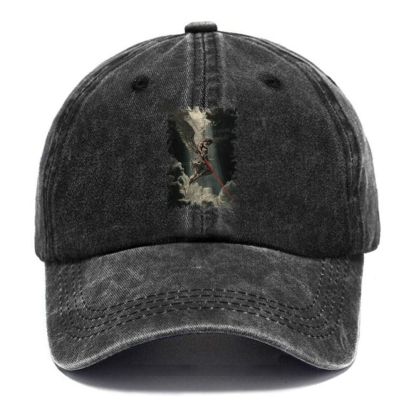 Angel Of Justice Unisex Vintage Casual Washed Cap