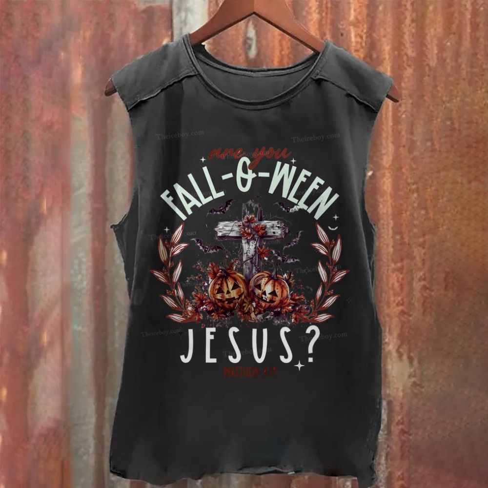 Are You Jesus? Washed Tank Top