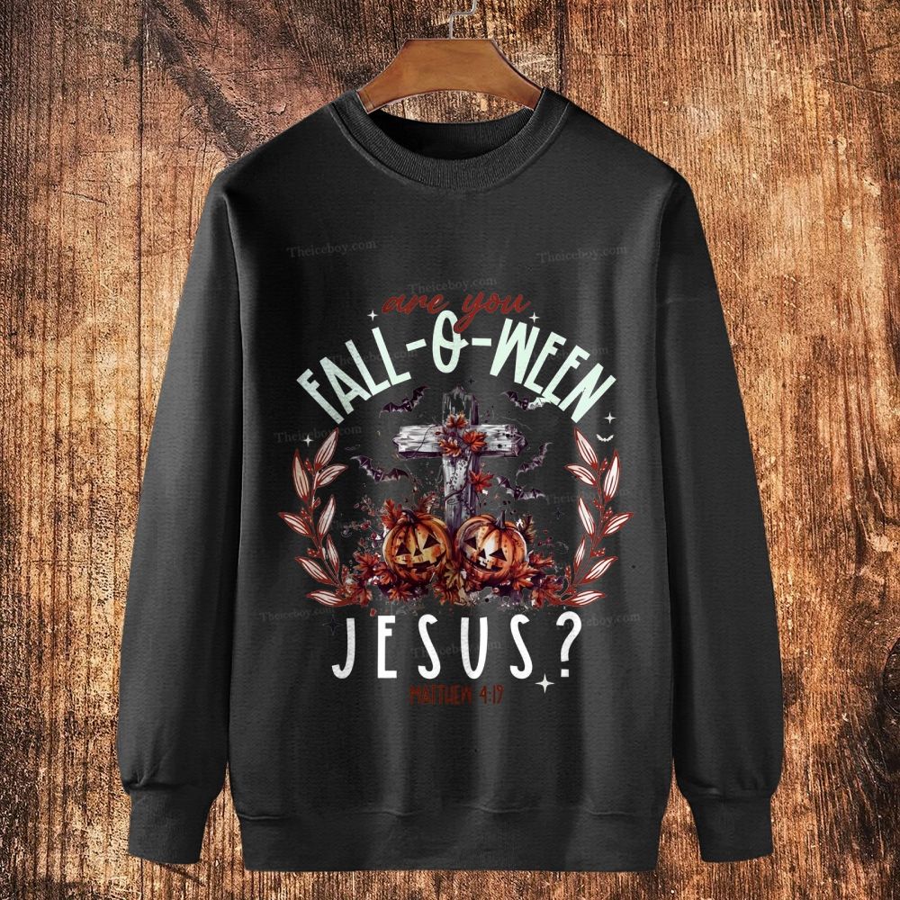 Are You Jesus? Cotton Crewneck Sweatshirt