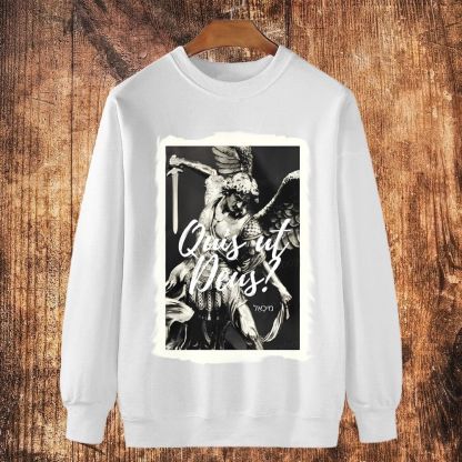 Saint Michael St Michael the Archangel Cotton Crewneck Sweatshirt