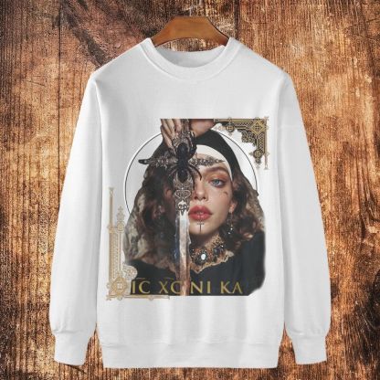 Nuns Christian Art Cotton Crewneck Sweatshirt