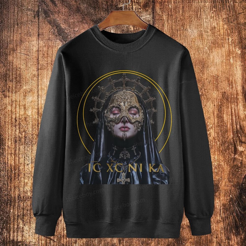Jesus Christ Victorious - Sacramental Ritual Cotton Crewneck Sweatshirt