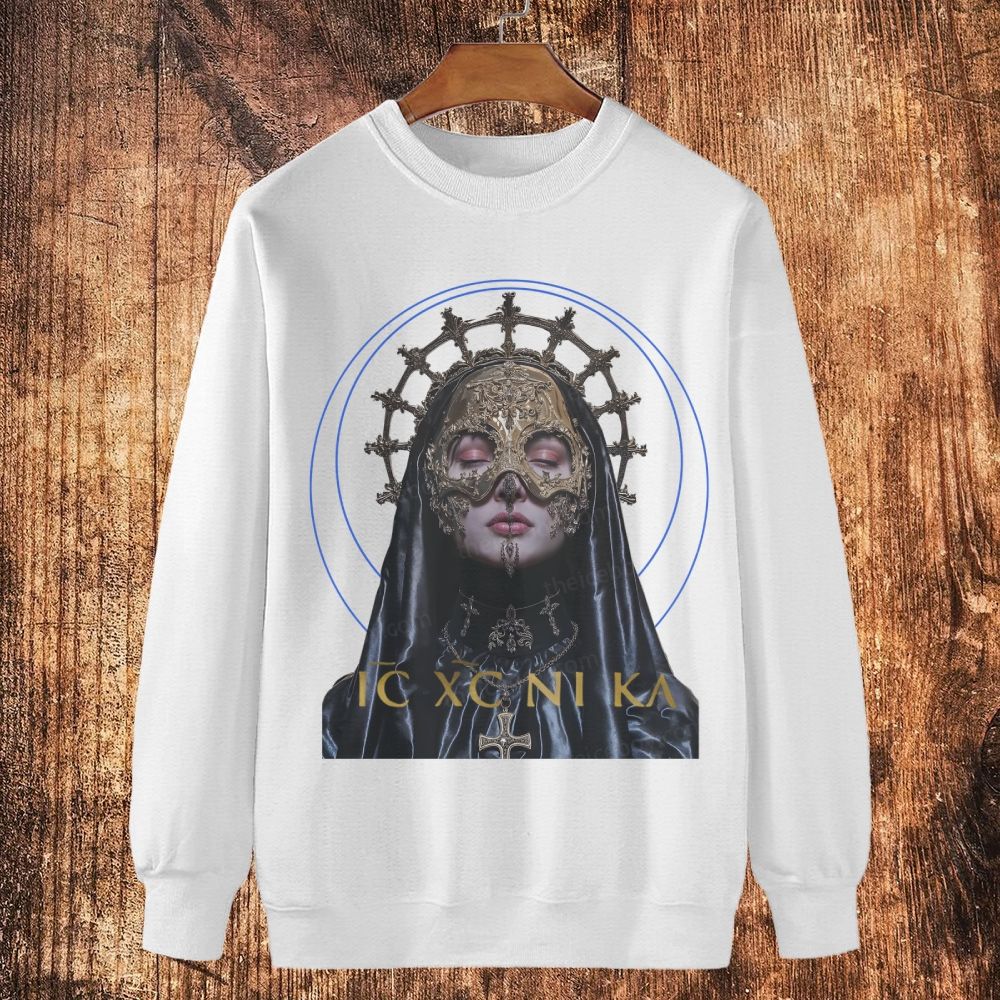 Jesus Christ Victorious - Sacramental Ritual Cotton Crewneck Sweatshirt