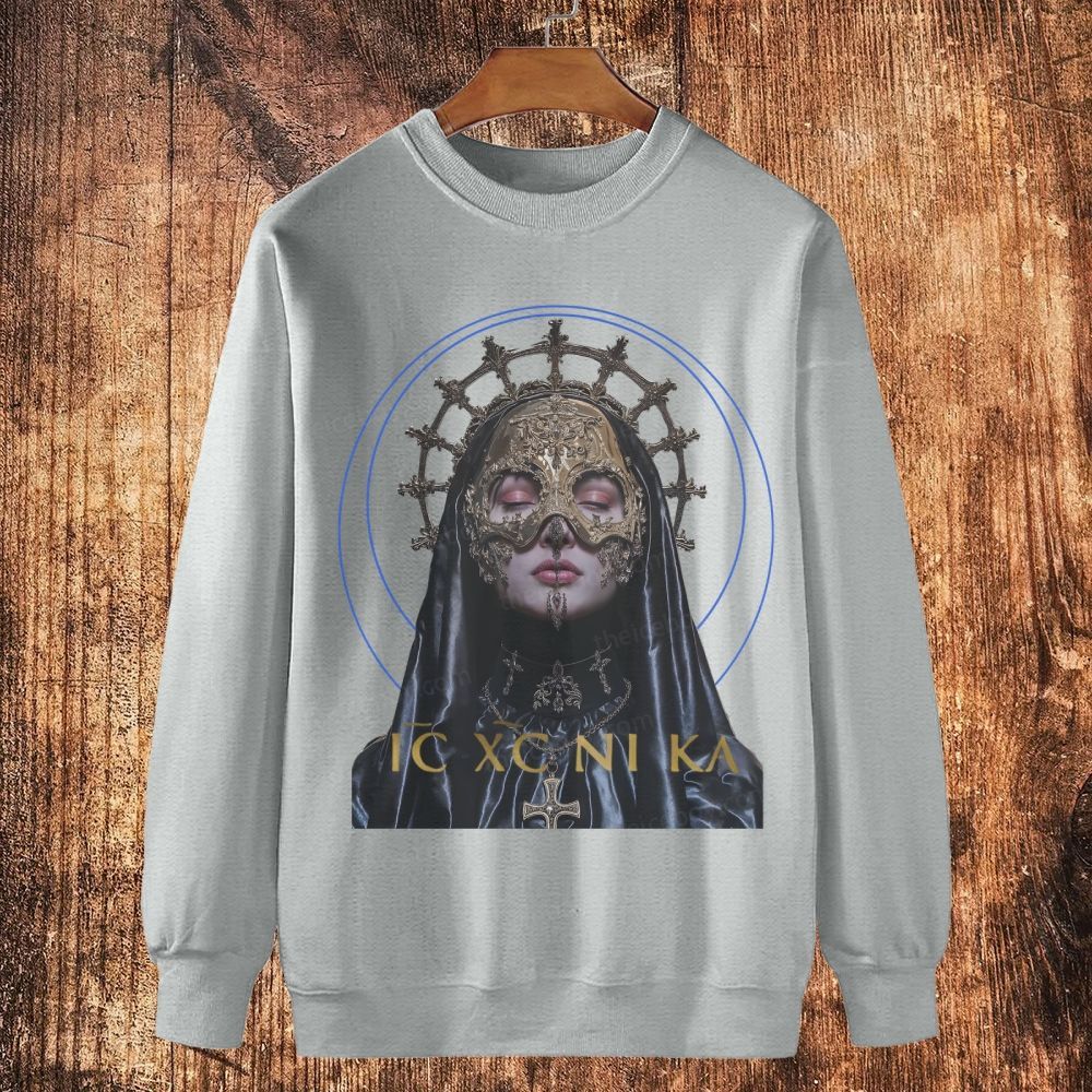 Jesus Christ Victorious - Sacramental Ritual Cotton Crewneck Sweatshirt
