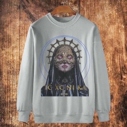 Jesus Christ Victorious - Sacramental Ritual Cotton Crewneck Sweatshirt