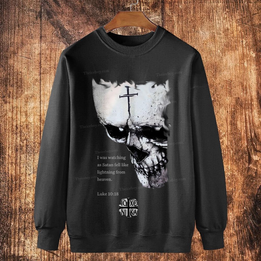 IC XC NI KA Cotton Crewneck Sweatshirt