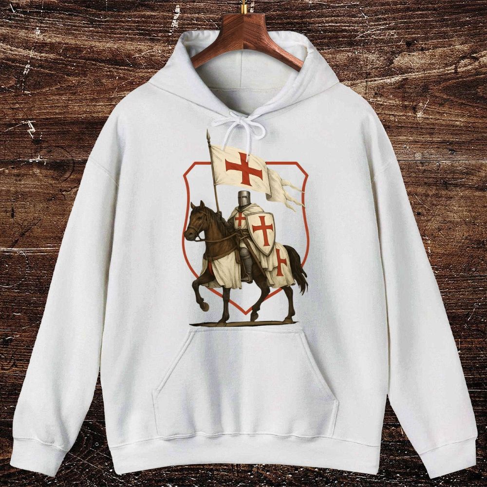 CRUSADER Poster Oversized Cotton Hoodies