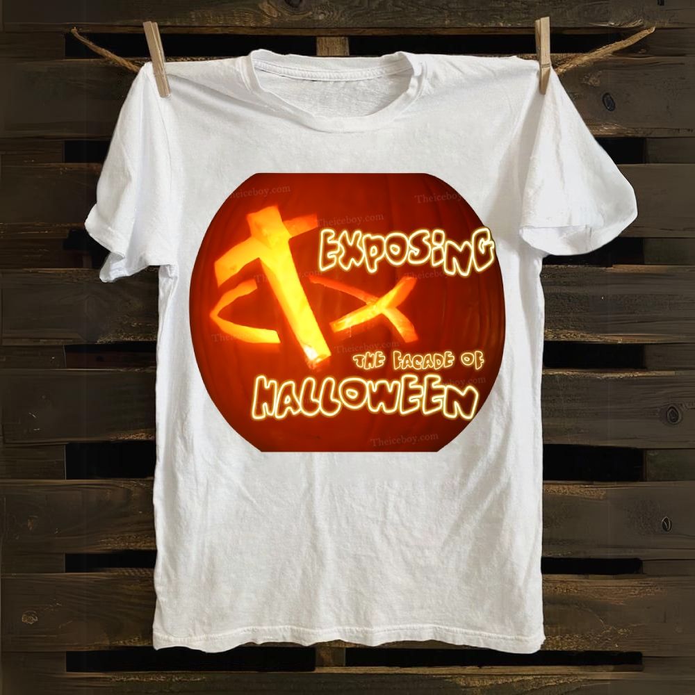Exposing the Facade of Halloween Cotton T-shirt 