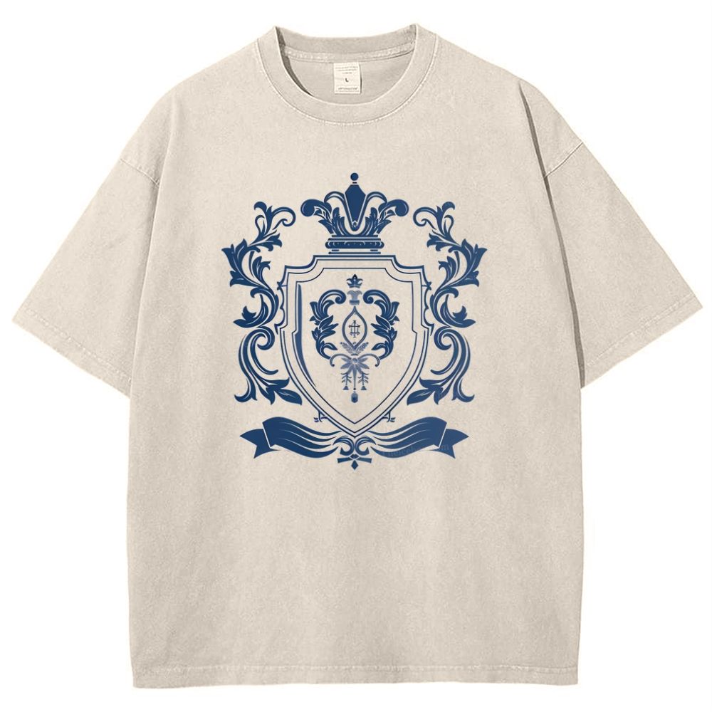 Christian Emblem Snowflake Vintage Cotton T-Shirt