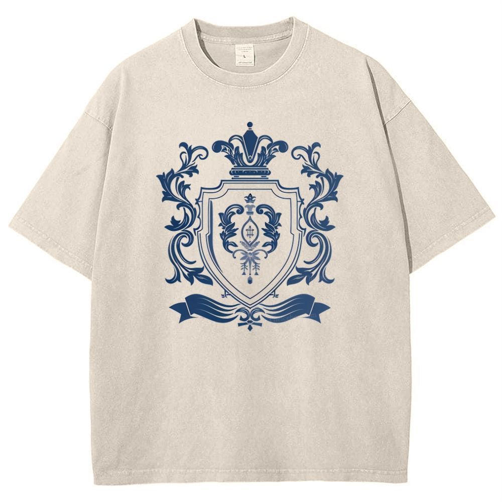 Christian Emblem Snowflake Vintage Cotton T-Shirt