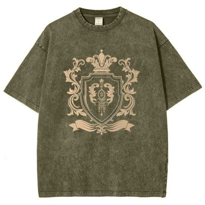 Christian Emblem Snowflake Vintage Cotton T-Shirt