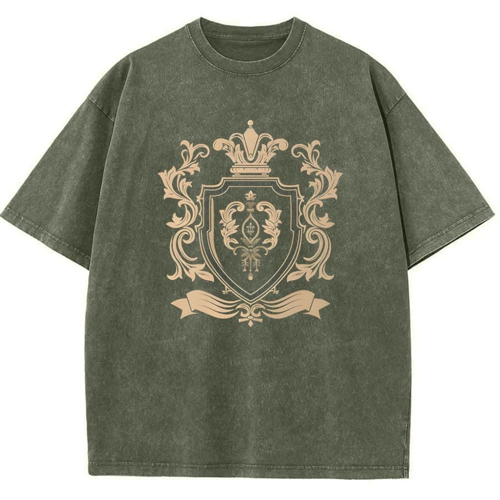 Christian Emblem Snowflake Vintage Cotton T-Shirt