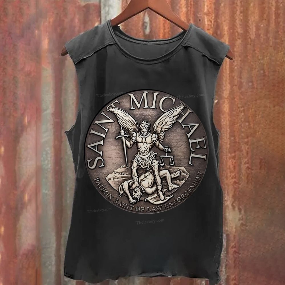 St Michael the Archangel Washed Tank Top