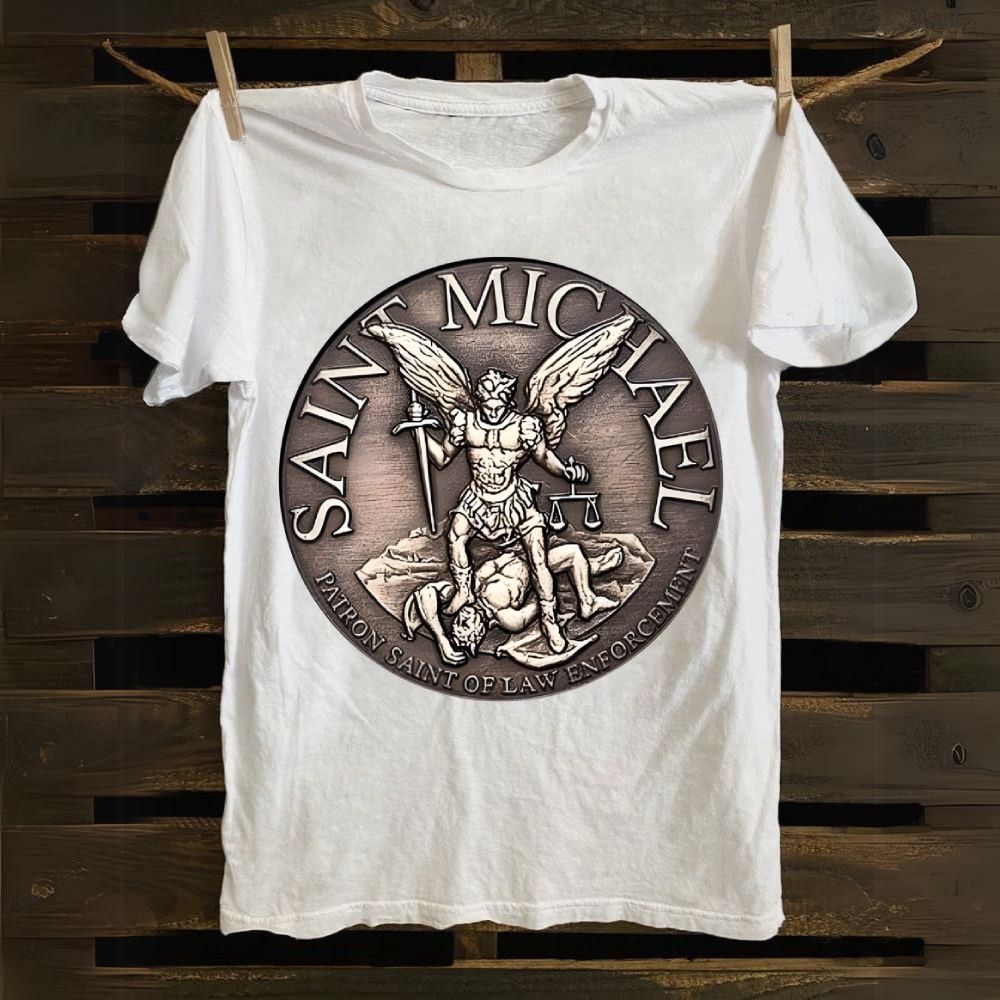 St Michael the Archangel Cotton T-shirt