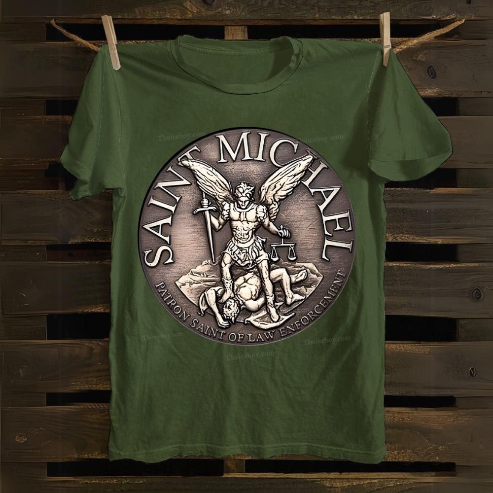 St Michael the Archangel Cotton T-shirt