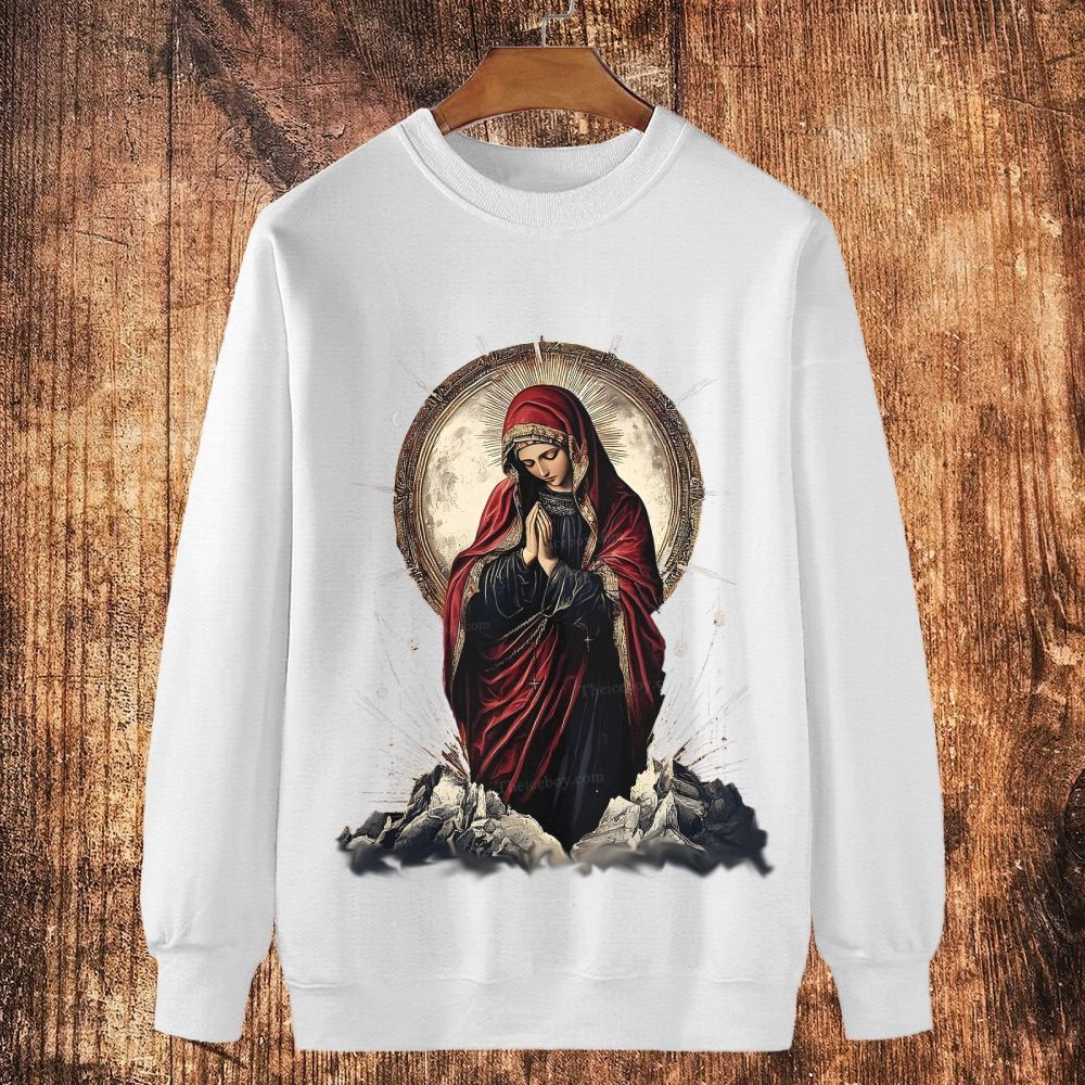 Merciful Embrace Cotton Crewneck Sweatshirt