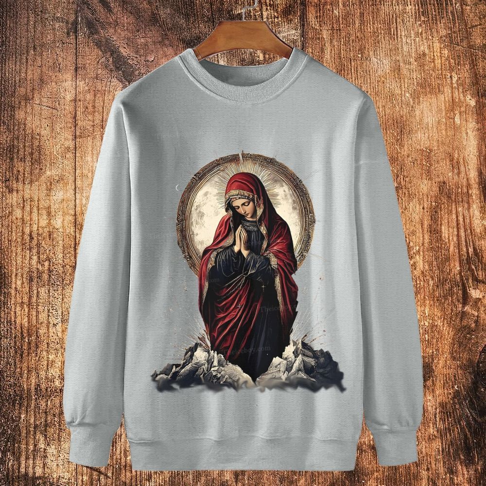 Merciful Embrace Cotton Crewneck Sweatshirt