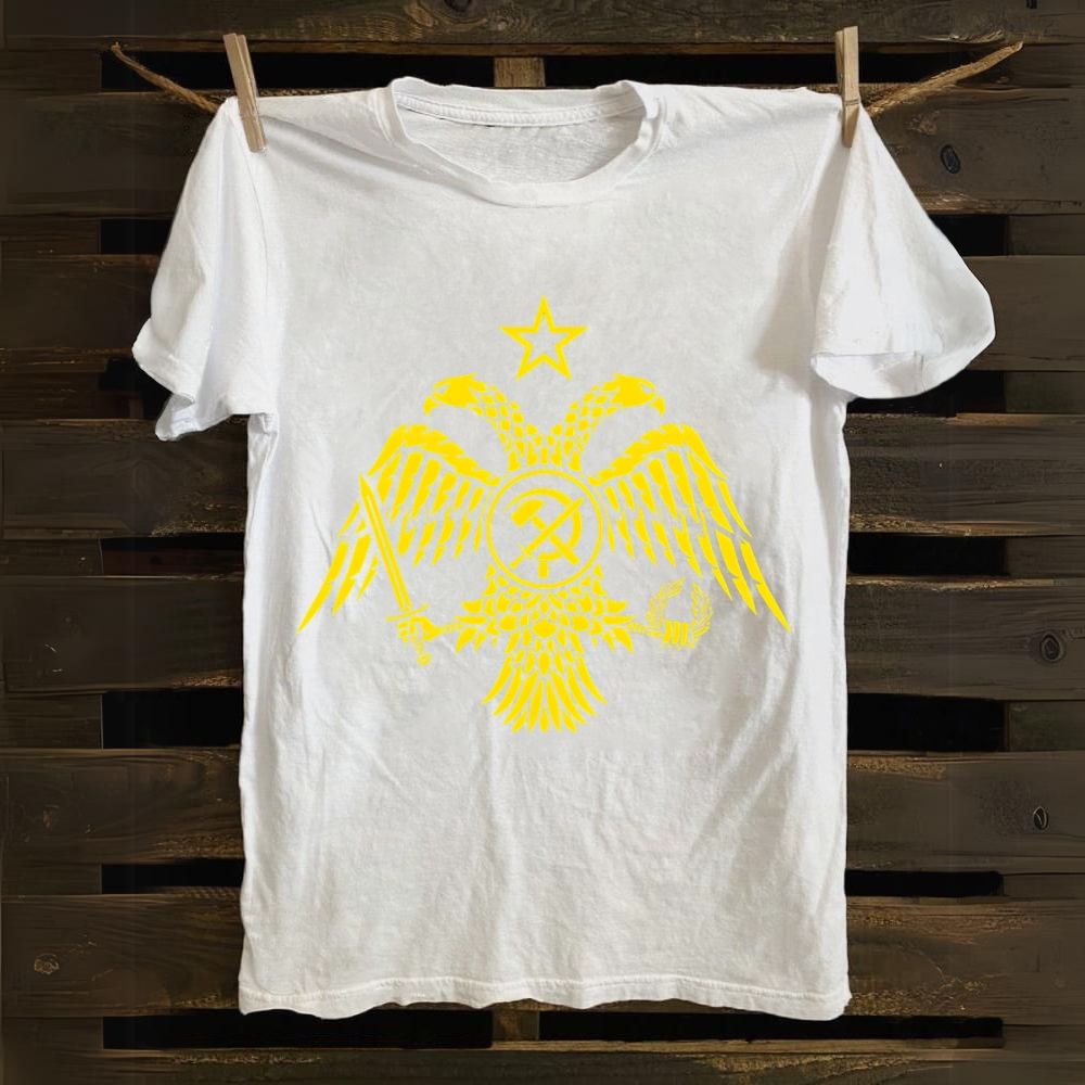 Byzantine Double-Headed Eagle Emblem Cotton T-shirt